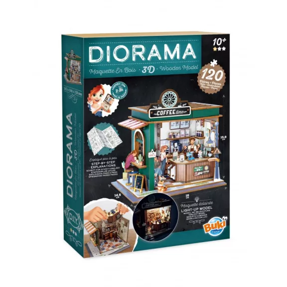 Dioráma 3D puzzle, Kávézó BUKI Dioráma 3D puzzle, Kávézó BUKI