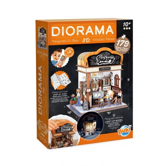 Dioráma 3D puzzle, Pékség BUKI Dioráma 3D puzzle, Pékség BUKI