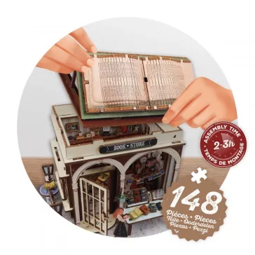 Dioráma 3D puzzle, Könyvesbolt BUKI