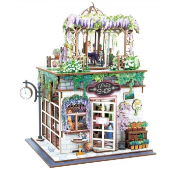 Dioráma 3D puzzle, Virágbolt BUKI