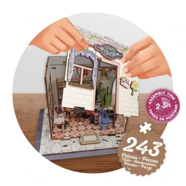 Dioráma 3D puzzle, Virágbolt BUKI