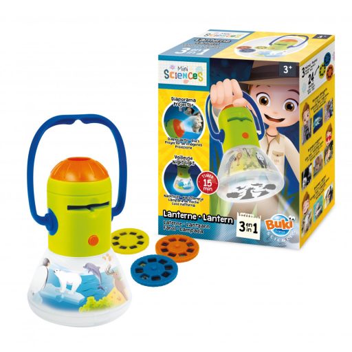 Mini tudomány-Multilámpa- Diavetítő, éjszakai fény, zseblámpa BUKI