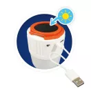Napelemes bluetooth-os hangszóró és lámpa BUKI
