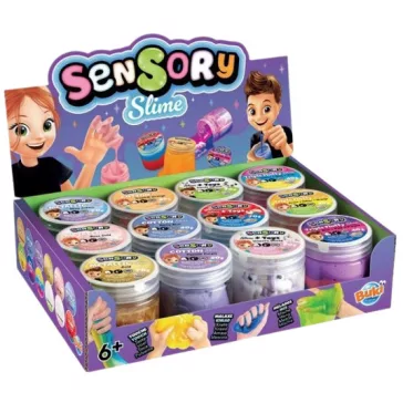 Szenzoros slime tégelyben, többféle BUKI