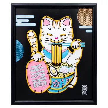   Neon kép készítő szett, Maneki-neko az integető macska BUKI