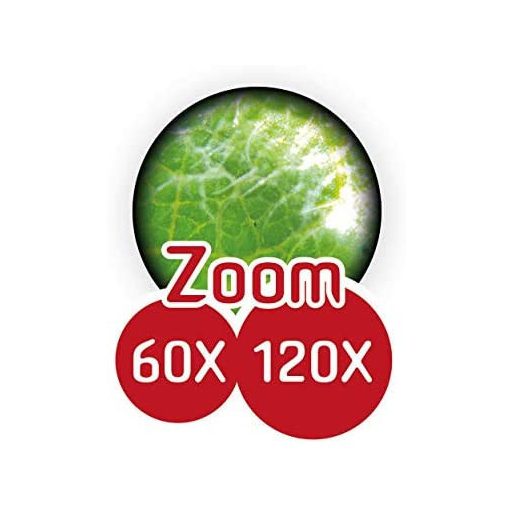 Zsebmikroszkóp LED fénnyel és okostelefon adapterrel BUKI