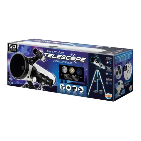 Teleszkóp tripod állvánnyal és 50 tevékenységgel BUKI Teleszkóp tripod állvánnyal és 50 tevékenységgel BUKI