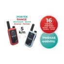 Újratölthető walkie-talkie 5 km-es hatótávolsággal BUKI Újratölthető walkie-talkie 5 km-es hatótávolsággal BUKI