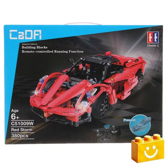 CaDA C51009W - Távirányítós Red Storm piros sportkocsi - 100% technic-kompatibilis építőjáték CaDA C51009W - Távirányítós Red Storm piros sportkocsi - 100% technic-kompatibilis építőjáték