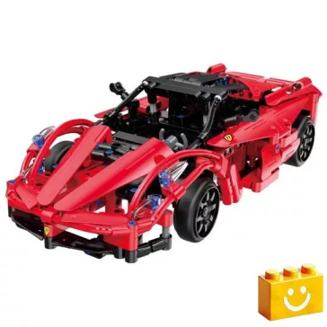   CaDA C51009W - Távirányítós Red Storm piros sportkocsi - 100% technic-kompatibilis építőjáték