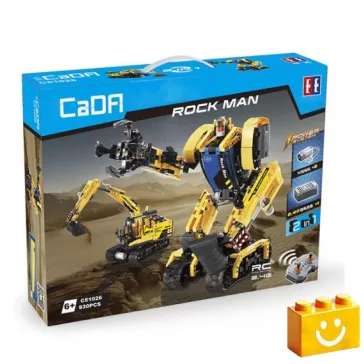   CaDA C51026W - 2 az 1-ben robot & excavator - 100% technic-kompatibilis építőjáték
