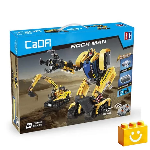 CaDA C51026W - 2 az 1-ben robot & excavator - 100% technic-kompatibilis építőjáték CaDA C51026W - 2 az 1-ben robot & excavator - 100% technic-kompatibilis építőjáték