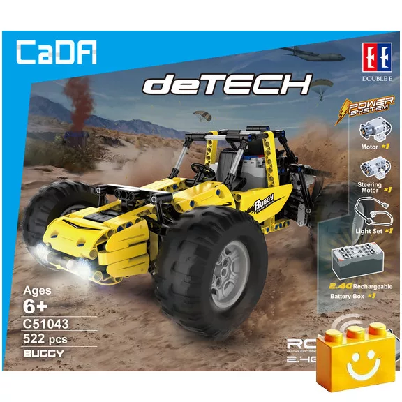 CaDA C51043W - Sárga buggy - 100% technic-kompatibilis építőjáték CaDA C51043W - Sárga buggy - 100% technic-kompatibilis építőjáték