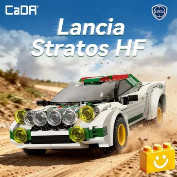   CaDA C51066W - Távirányítós Lancia Stratos HF versenyautó - 100% kompatibilis minden más kedvelt márkával