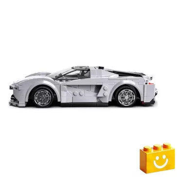   CaDA C51071W - Távirányítós Lotus Evija versenyautó építőjáték - 100% kompatibilis minden más kedvelt márkával