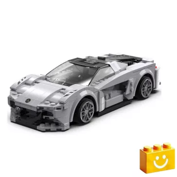   CaDA C51071W - Távirányítós Lotus Evija versenyautó építőjáték - 100% kompatibilis minden más kedvelt márkával