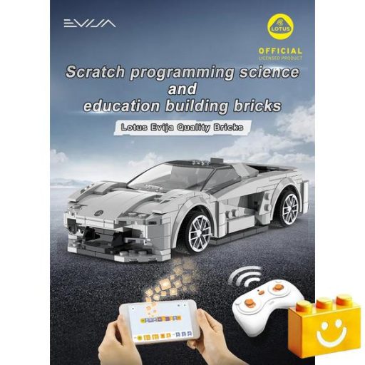 CaDA C51071W - Távirányítós Lotus Evija versenyautó építőjáték - 100% kompatibilis minden más kedvelt márkával
