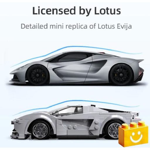 CaDA C51071W - Távirányítós Lotus Evija versenyautó építőjáték - 100% kompatibilis minden más kedvelt márkával