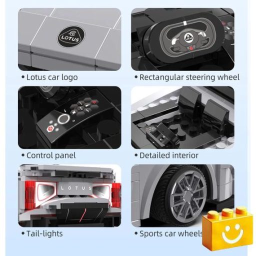 CaDA C51071W - Távirányítós Lotus Evija versenyautó építőjáték - 100% kompatibilis minden más kedvelt márkával