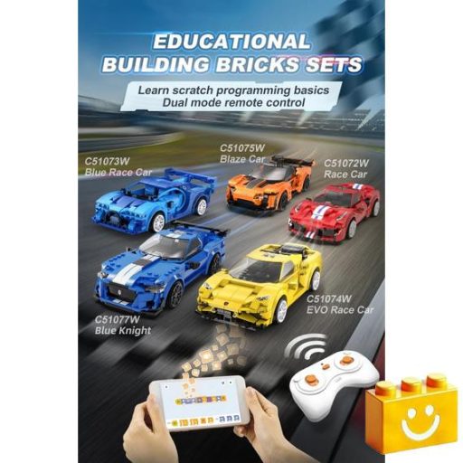 CaDA C51072W - Távirányítós 488 Supercar építőjáték - 100% kompatibilis minden más kedvelt márkával
