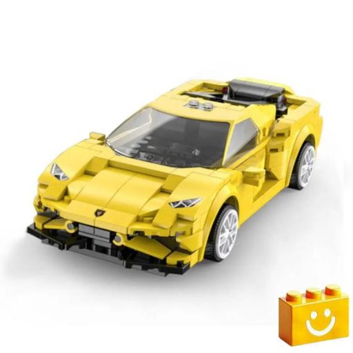 CaDA C51074W - Távirányítós Sárga versenyautó építőjáték - 100% kompatibilis minden más kedvelt márkával