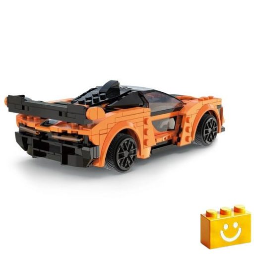 CaDA C51075W - Távirányítós Narancssárga versenyautó építőjáték - 100% kompatibilis minden más kedvelt márkával