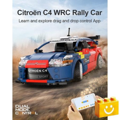 CaDA C51078W - Távirányítós Citroen C4 WRC 2008 építőjáték - 100% kompatibilis minden más kedvelt márkával