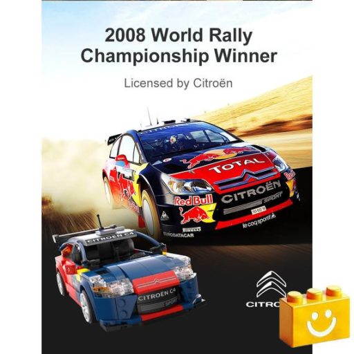 CaDA C51078W - Távirányítós Citroen C4 WRC 2008 építőjáték - 100% kompatibilis minden más kedvelt márkával