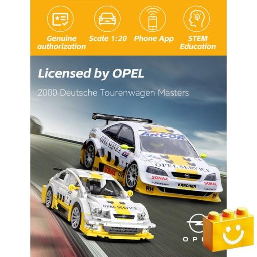 CaDA C51081W - Távirányítós Opel Astra v8 Coupé építőjáték - 100% kompatibilis minden más kedvelt márkával
