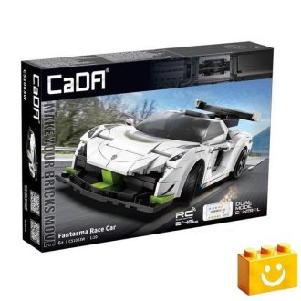   CaDA C51083W - Távirányítós Fantasma versenyautó - 100% technic-kompatibilis építőjáték