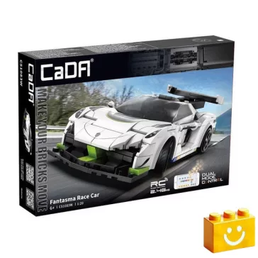   CaDA C51083W - Távirányítós Fantasma versenyautó - 100% technic-kompatibilis építőjáték