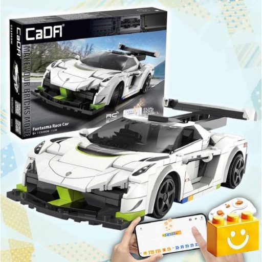 CaDA C51083W - Távirányítós Fantasma versenyautó - 100% technic-kompatibilis építőjáték