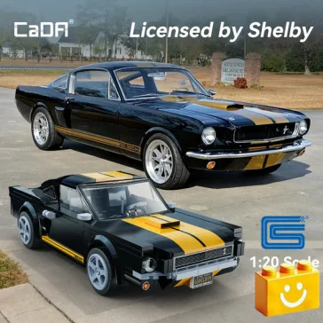   CaDA C51093W - Távirányítós Shelby GT350H sportkocsi - 100% kompatibilis minden más kedvelt márkával