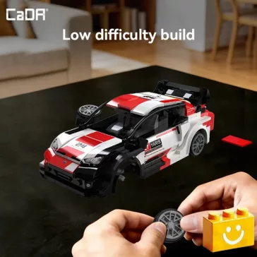   CaDA C51096W - Távirányítós Toyota GR YARIS Rally versenyautó - 100% kompatibilis minden más kedvelt márkával