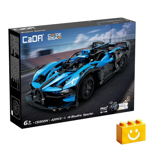 CaDA C51302W – Távirányítós Bluefire Specter sportkocsi – 100% technic-kompatibilis építőjáték CaDA C51302W – Távirányítós Bluefire Specter sportkocsi – 100% technic-kompatibilis építőjáték