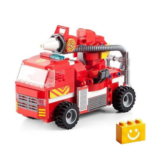 CaDA C52009W - Ferman 2 az 1-ben robot vagy tűzoltóautó építőjáték - 100% kompatibilis minden más kedvelt márkával