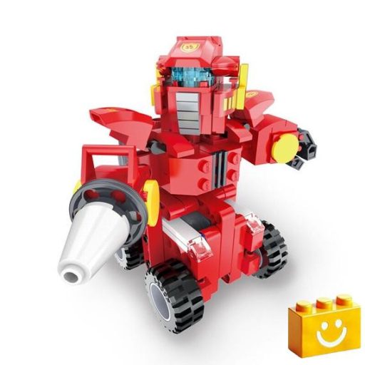 CaDA C52009W - Ferman 2 az 1-ben robot vagy tűzoltóautó építőjáték - 100% kompatibilis minden más kedvelt márkával