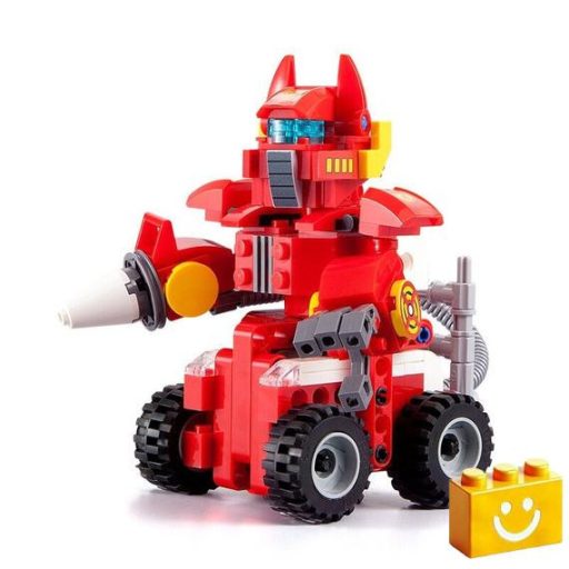 CaDA C52009W - Ferman 2 az 1-ben robot vagy tűzoltóautó építőjáték - 100% kompatibilis minden más kedvelt márkával