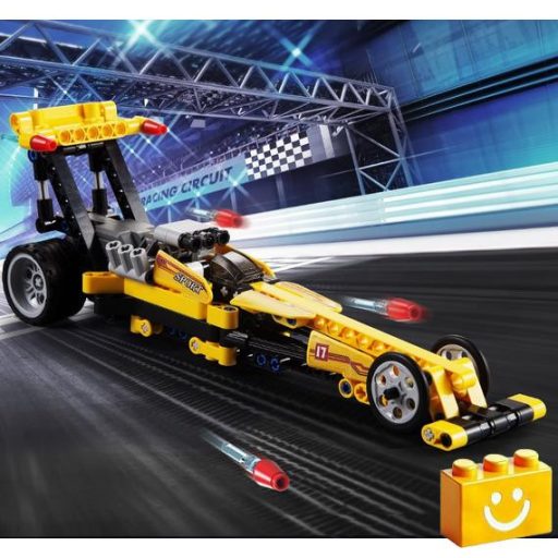 CaDA C52017W - Gyorsulási versenyautó - 100% technic-kompatibilis építőjáték