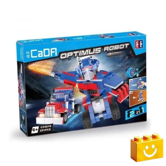 CaDA C52019W - Transformers - Optimus 2 az 1-ben építőjáték - 100% kompatibilis minden más kedvelt márkával CaDA C52019W - Transformers - Optimus 2 az 1-ben építőjáték - 100% kompatibilis minden más kedvelt márkával