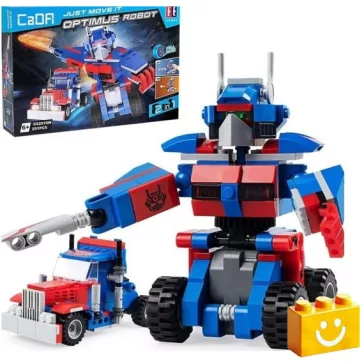   CaDA C52019W - Transformers - Optimus 2 az 1-ben építőjáték - 100% kompatibilis minden más kedvelt márkával
