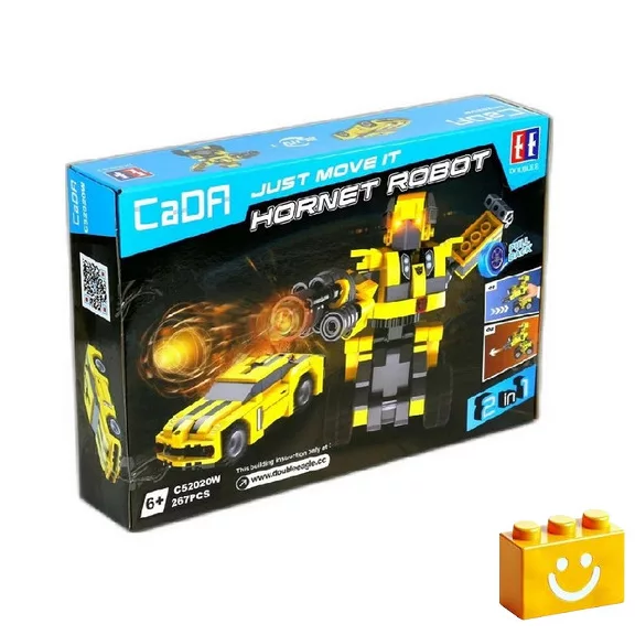 CaDA C52020W - Transformers - Űrdongó 2 az 1-ben építőjáték - 100% kompatibilis minden más kedvelt márkával CaDA C52020W - Transformers - Űrdongó 2 az 1-ben építőjáték - 100% kompatibilis minden más kedvelt márkával