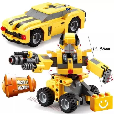   CaDA C52020W - Transformers - Űrdongó 2 az 1-ben építőjáték - 100% kompatibilis minden más kedvelt márkával
