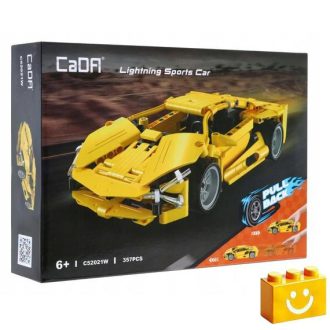  CaDA C52021W - Lighting sárga sportkocsi - 100% technic-kompatibilis építőjáték