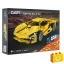 CaDA C52021W - Lighting sárga sportkocsi - 100% technic-kompatibilis építőjáték