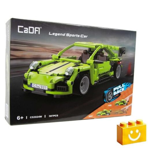 CaDA C52024W - Legend zöld sportkocsi - 100% technic-kompatibilis építőjáték