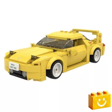   CaDA C55013W - Initial-D Mazda FD3S RX-7 Versenyautó építőjáték - 100% kompatibilis minden más kedvelt márkával