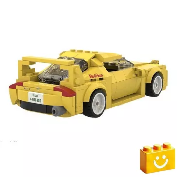   CaDA C55013W - Initial-D Mazda FD3S RX-7 Versenyautó építőjáték - 100% kompatibilis minden más kedvelt márkával