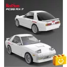 CaDA C55016W - Initial-D Mazda RX7-FC3S sportautó építőjáték - 100% kompatibilis minden más kedvelt márkával