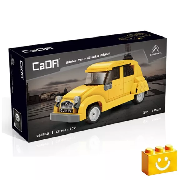 CaDA C55021W - Citroen 2CV - kacsa építőjáték - 100% kompatibilis minden más kedvelt márkával CaDA C55021W - Citroen 2CV - kacsa építőjáték - 100% kompatibilis minden más kedvelt márkával